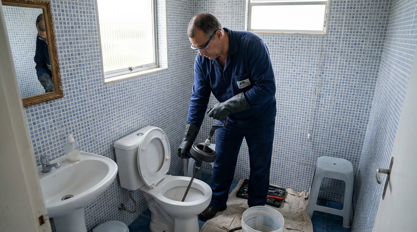 Desentupimento de vaso profissional em Jaraguá do Sul‑SC